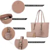Shopper 3-Tlg Handtasche Damen Schultertasche Handtaschen Produktbild-Vorschau 8