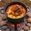 Marmite en fonte 8 litres + poêle à griller sur pieds avec Voir les images du produit 7