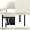 tectake® Křeslo Doé čalouněné 58 x 62 x 85 cm Náhled obrázku produktu 6