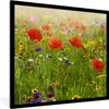 MuchoWow® Gerahmtes Poster Frühling - Blumen - Rot - Mohn - Produktbild-Vorschau 1