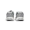 A pair of gray New Balance sneakers shown from the back. Podgląd zdjęcia produktu