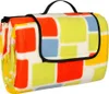 FEBE Picknickdecke 200x200 cm Bunte Rechtecke mit trageriff Produktbild-Vorschau 1