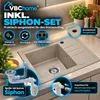 VBChome spoelbak, graniet, beige, met kraan, 55 x 44 cm, Productafbeelding-voorbeeld 5