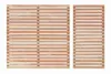 Two wooden privacy fence panels are shown against a white background. Produktbild-Vorschau