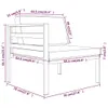 6-tlg. Garten-Lounge-Set mit Kissen Aluminium Anthrazit Produktbild-Vorschau 8