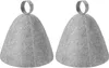 2 Stück Saunahut Vaporarium Hut Sauna Wollhut Bad Filzhut Produktbild-Vorschau 1