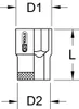 KS TOOLS BRONZEplus Stecknuss 1' 6-kant 3.1/2' ( 963.1041 ) Produktbild-Vorschau 2