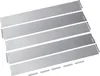A set of five metal garden edging strips laid diagonally on a white background. Produktbild-Vorschau