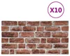 vidaXL Nástenné panely, 10 ks, tmavohnedé a biele, 100 x 50 Náhľad obrázku produktu 1