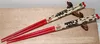 011 Chopsticks 2 Paar Stäbchen Esstäbchen Bänkchen Holz Produktbild-Vorschau 2
