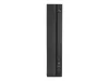 A black, slim computer tower is shown against a white background. Produktbild-Vorschau