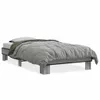 Bettgestell Grau Sonoma 100x200 cm Holzwerkstoff und Metall Produktbild-Vorschau 3