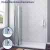 Walkin Dusche Falttür Drehtür Duschwand Duschabtrennung Produktbild-Vorschau 3