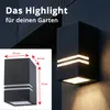 Grafner® Edelstahl Wandlampe 5142 Leuchte Lichtschein Produktbild-Vorschau 5