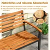 COSTWAY Gartenbank, Holzbank, 2-Sitzer Sitzbank aus Produktbild-Vorschau 4