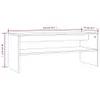 Tavolino in rovere marrone 100x40x40 cm materiale a base di Anteprima dell’immagine prodotto 7