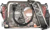 A close-up studio shot of a decorative handbag with a Parisian theme. Produktbild-Vorschau