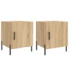vidaXL Nachttische 2 Stk. Sonoma Eiche 40x40x50 cm Produktbild-Vorschau 3