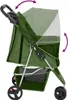 vidaXL Passeggino pieghevole per cani verde 80x46x98 cm Anteprima dell’immagine prodotto 4