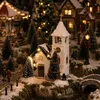 Villaggio di Natale LuVille in miniatura Chiesa svedese di Anteprima dell’immagine prodotto 6