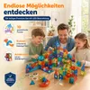 Magnet-Kugelbahn Bausteine STEM Lernspielzeug, Steckspiel Produktbild-Vorschau 5