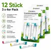 12 Stück NIBSY Aufsteckbürsten kompatibel mit Oral B, weiß Produktbild-Vorschau 4