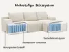 GLP 238 cm modulares Sofa, Ecksofa mit Recamiere rechts, Produktbild-Vorschau 4