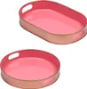 Bandeja de servicio escandinava, modelo Aarhus, color rosa, Vista previa de la imagen del producto 4