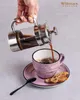 Wilmax Tasse mit Untertasse 300 ml 6er-Set Lavendel aus Produktbild-Vorschau 9