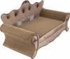 A product shot of a cat bed designed to look like an antique sofa. Voir les images du produit