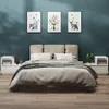 Nachttische 2 Stk. Weiß 60x34x51 cm Massivholz Kiefer , Produktbild-Vorschau 1