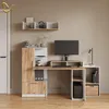 Wandregal Livinity Lorena Weiß/Goldkraft Eiche 90 x 20 cm, Produktbild-Vorschau 2