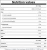 A nutrition facts table for a food product. Produktbild-Vorschau