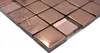 Handmsuter Mosaikfliese Glasmosaik Kombi EP bronze Küche Produktbild-Vorschau 3