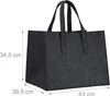 relaxdays Kaminholztasche 50,0 l anthrazit 43,0 x 36,5 x Produktbild-Vorschau 4