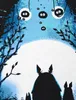 style3 Russmännchen Vollmond Damen T-Shirt totoro mein Produktbild-Vorschau 2
