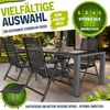 tillvex Gartenstuhl Schwarz klappbar aus Aluminium | Produktbild-Vorschau 3