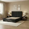 Polsterbett 140x200 cm mit Lattenrost, stabiles Doppelbett Produktbild-Vorschau 1