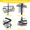 Duschablage zum Hängen Schwarz,Duschregal mit 2 Duschkörben Produktbild-Vorschau 8