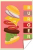MuchoWow® Poster Burger - Schnellimbiss - Mannshöhle - Produktbild-Vorschau 1