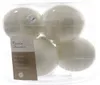 Weihnachtskugeln Glas 8cm 6 Stück - Winterweiss Produktbild-Vorschau 3