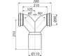 alcadrain M909 Doppelbogen 90° mit Dichtung Anteprima dell’immagine prodotto 3