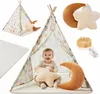 Tente tipi Mamabrum pour enfants avec tapis, coussins et Voir les images du produit 1