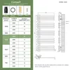 S'AFIELINA 1320x600mm designerski grzejnik łazienkowy Podgląd zdjęcia produktu 9