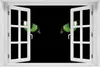 Wallario Poster mit Fenster-Illusion: Grüne Katzenaugen bei Produktbild-Vorschau 1
