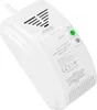 A white gas and carbon monoxide detector is shown from a diagonal angle. Podgląd zdjęcia produktu