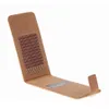 A brown cork flip-style phone case is shown against a white background. Produktbild-Vorschau