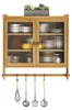 Wandschrank - 63 cm holzfarben - 3 Ablageebenen & Produktbild-Vorschau 5