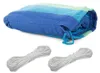 Verk Hamaka hojdacia sieť 200 x 150 cm hrubé modré pruhy Náhľad obrázku produktu 7