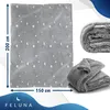 Feluna Kinder Kuscheldecke mit leuchtenden Sternen, Glow in Produktbild-Vorschau 7